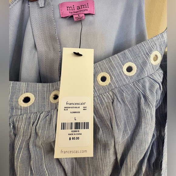 NWT Mi Ami for Francesca’s Eyelet Strap Slembroide Dress - Picture 5 of 9